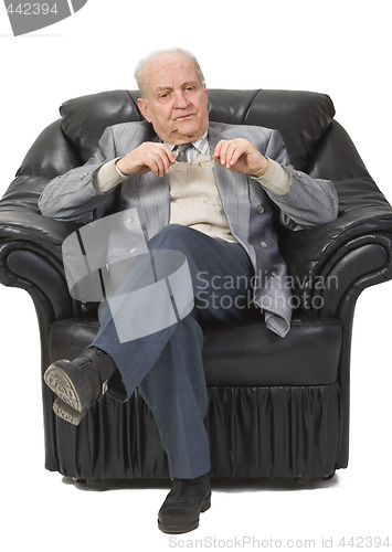 Image of Thoughtful senior man