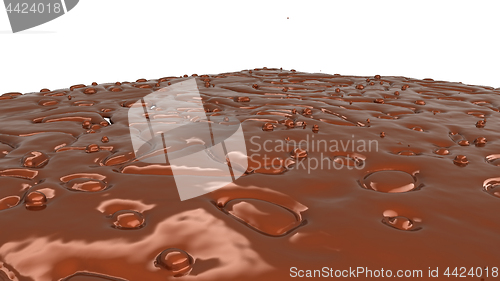 Image of chocolate or cocoa coffee splashes and droplets