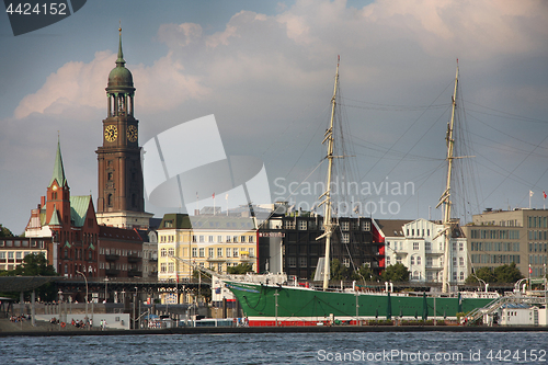 Image of Hamburg, Germany - July 28, 2014: View of Landscape of Hamburg\'s