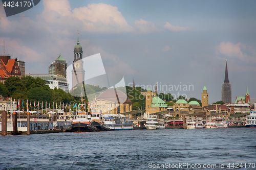 Image of Hamburg, Germany - July 28, 2014: View of Landscape of Hamburg\'s