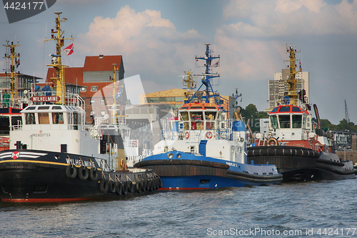 Image of Hamburg, Germany - July 28, 2014: View of Landscape of Hamburg\'s