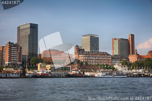 Image of Hamburg, Germany - July 28, 2014: View of Landscape of Hamburg\'s