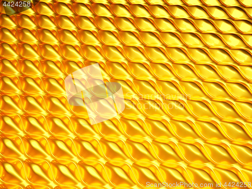 Image of Golden bumpy or blistered texture