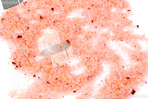 Image of Sea Salt Bath with additives isolated on white background