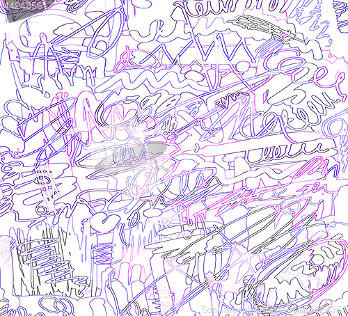 Image of Abstract scribble background 