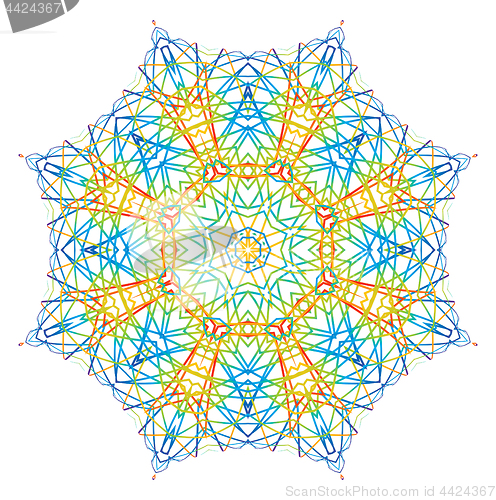 Image of Abstract concentric pattern shape 