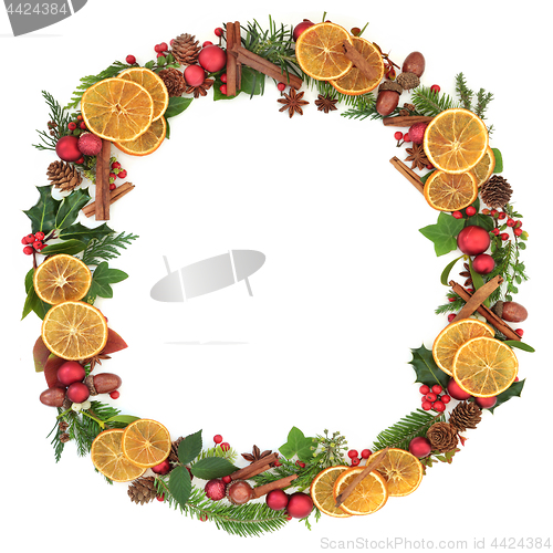 Image of Festive Christmas Wreath Garland