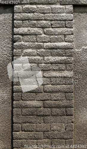 Image of Brick gray wall