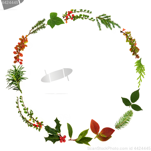 Image of Abstract Winter Wreath Garland