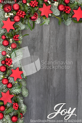 Image of Christmas Joy Background Border