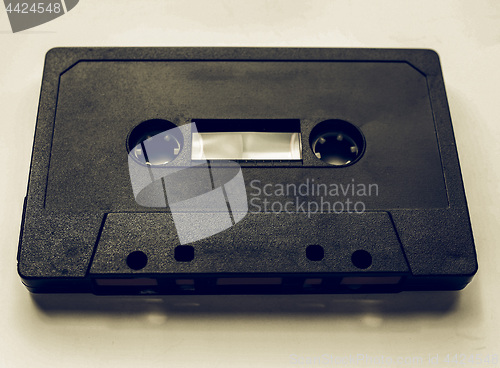 Image of Vintage looking Black tape cassette