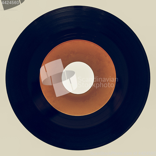 Image of Vintage looking Vinyl record isolated