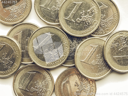 Image of Vintage Euro coins