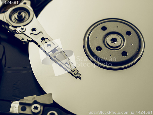 Image of Vintage looking Hard disk