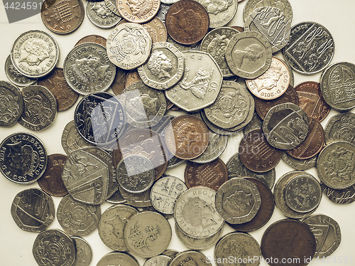 Image of Vintage Pound coins