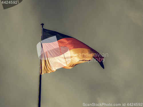 Image of Vintage looking German flag