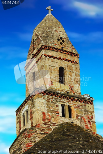 Image of the tower of Densus church