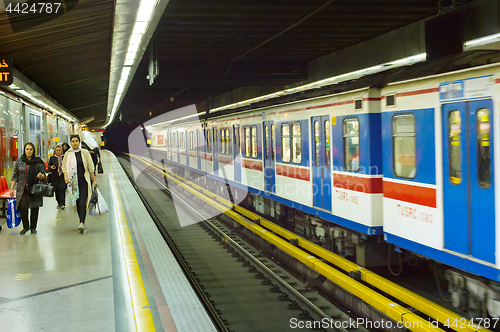 Image of People Tehran subway station, Iran