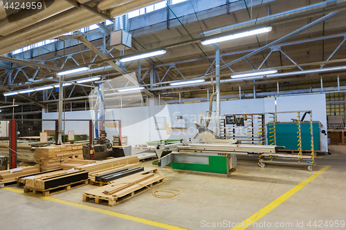 Image of woodworking factory workshop