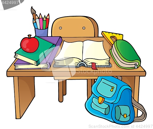 Image of School desk theme image 1