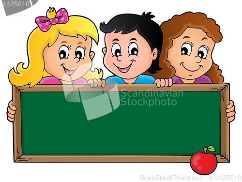 Image of Children holding schoolboard theme 1