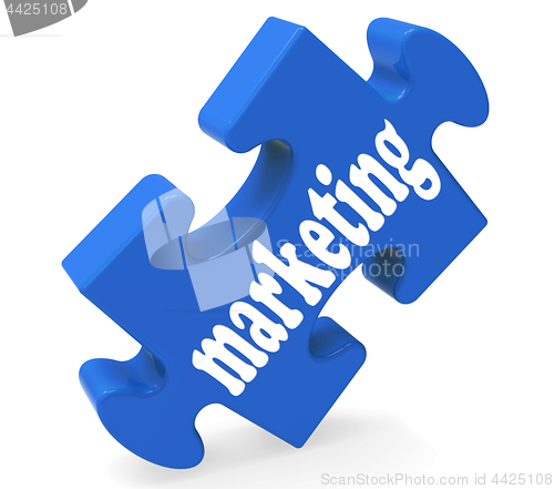 Image of Marketing Piece Means Advertising And Strategy