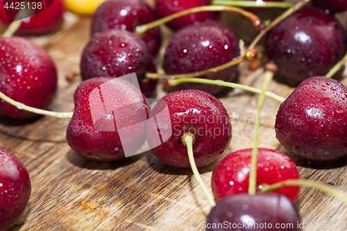 Image of red cherry closeup