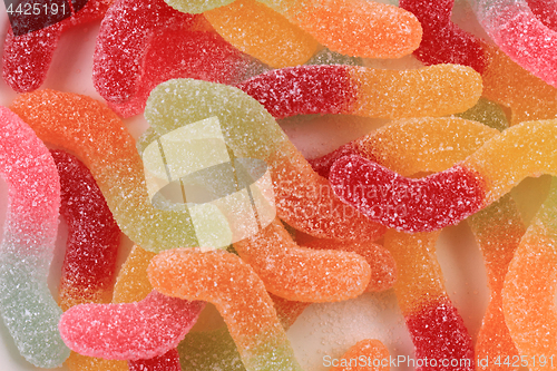 Image of jelly gumdrop sweet background