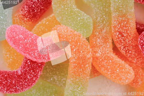 Image of jelly gumdrop sweet background