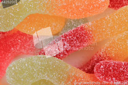 Image of jelly gumdrop sweet background