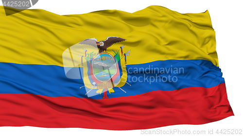 Image of Isolated Ecuador Flag