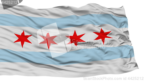 Image of Isolated Chicago City Flag, United States of America