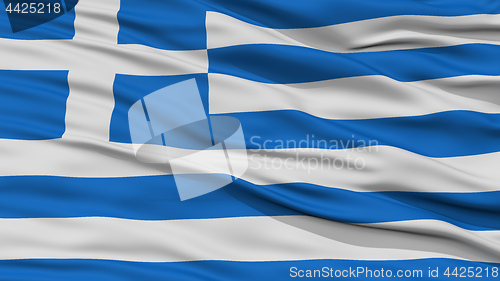 Image of Closeup Greece Flag