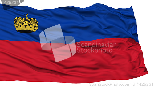 Image of Isolated Liechtenstein Flag