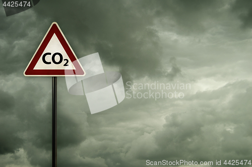 Image of co2 on roadsign