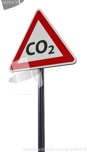 Image of co2 on roadsign