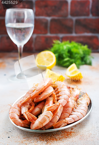 Image of boiled shrimps