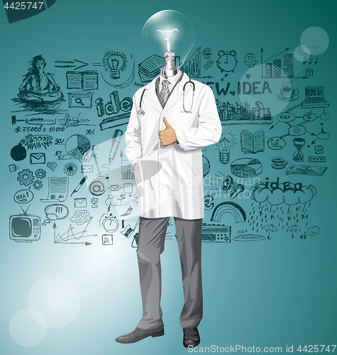 Image of Vector Doctor With Stethoscope