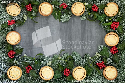 Image of Christmas Festive Background border 