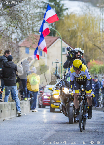 Image of The Cyclist Bram Tankink - Paris-Nice 2016 