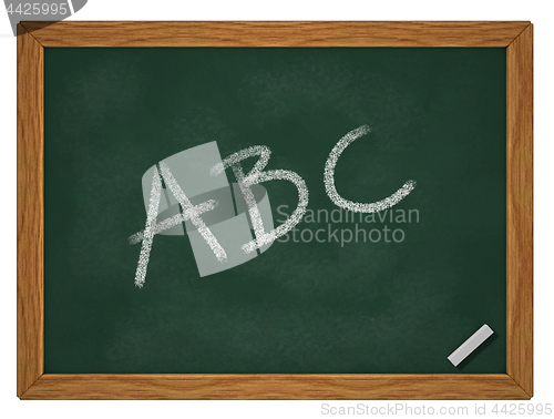 Image of abc on chalkboard