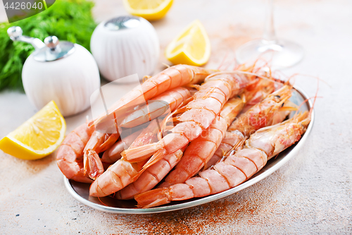 Image of boiled shrimps