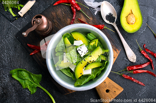 Image of avocado with feta