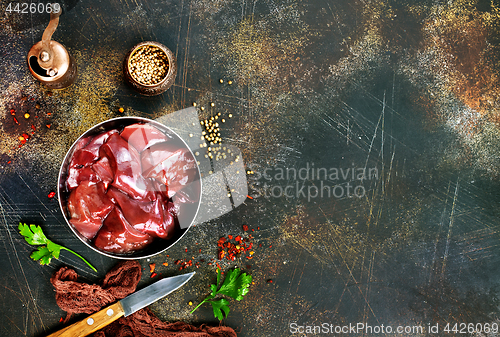 Image of raw liver