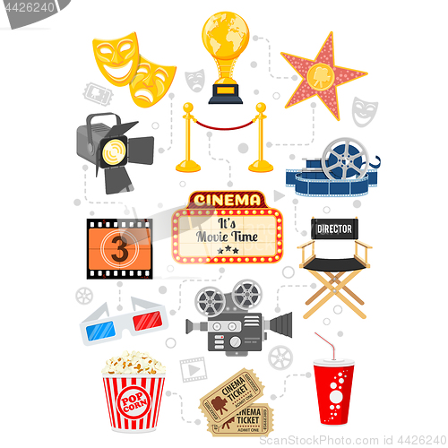 Image of Cinema and Movie Infographics