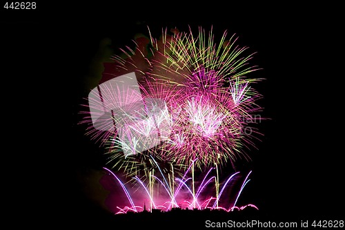 Image of Fireworks Lighting up the Sky