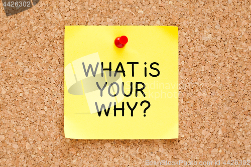 Image of What Is Your Why Sticky Note Concept