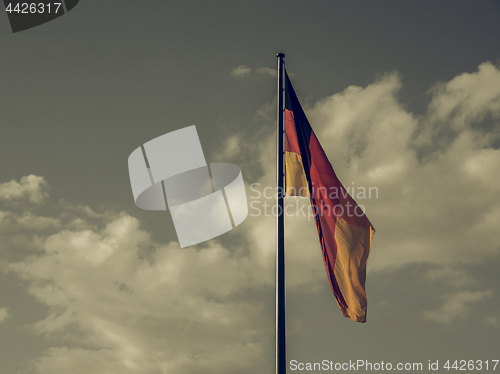 Image of Vintage looking German flag