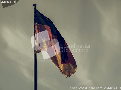 Image of Vintage looking German flag