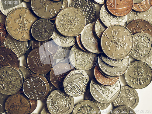 Image of Vintage Pound coins